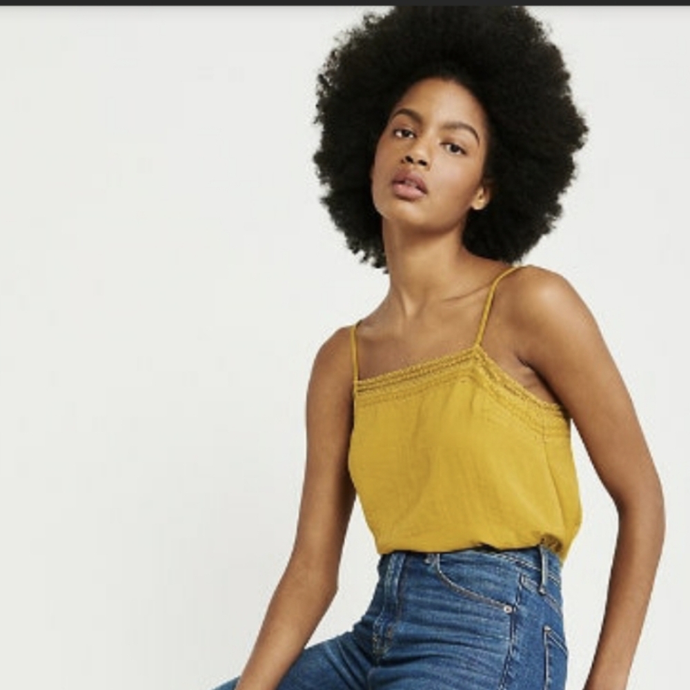 NWT Square Neck Lace Cami